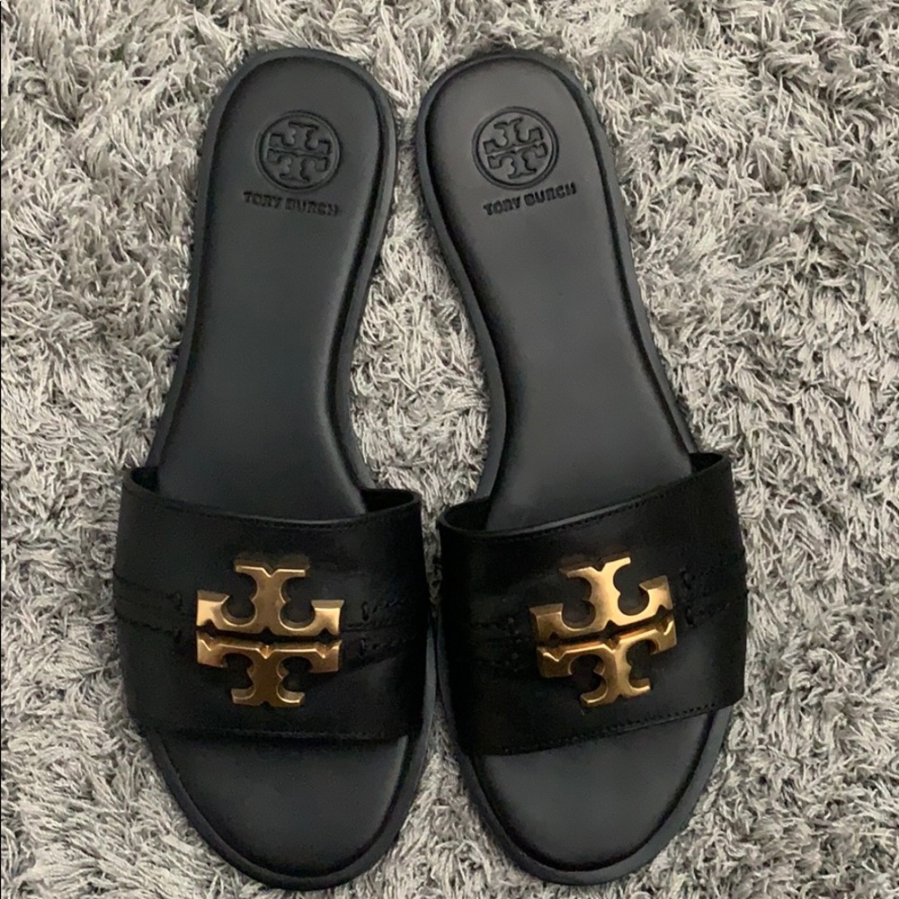 Tory Burch sandals.